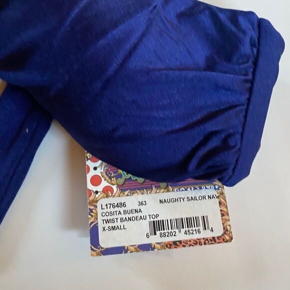 Luli Fama Twist Bandeau Bikini Top NWT - Picture 5 of 9